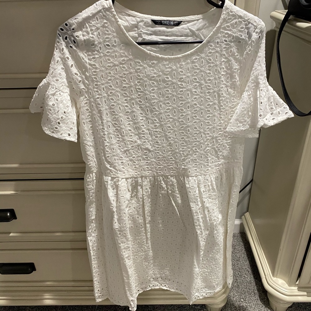 SHEIN white dress